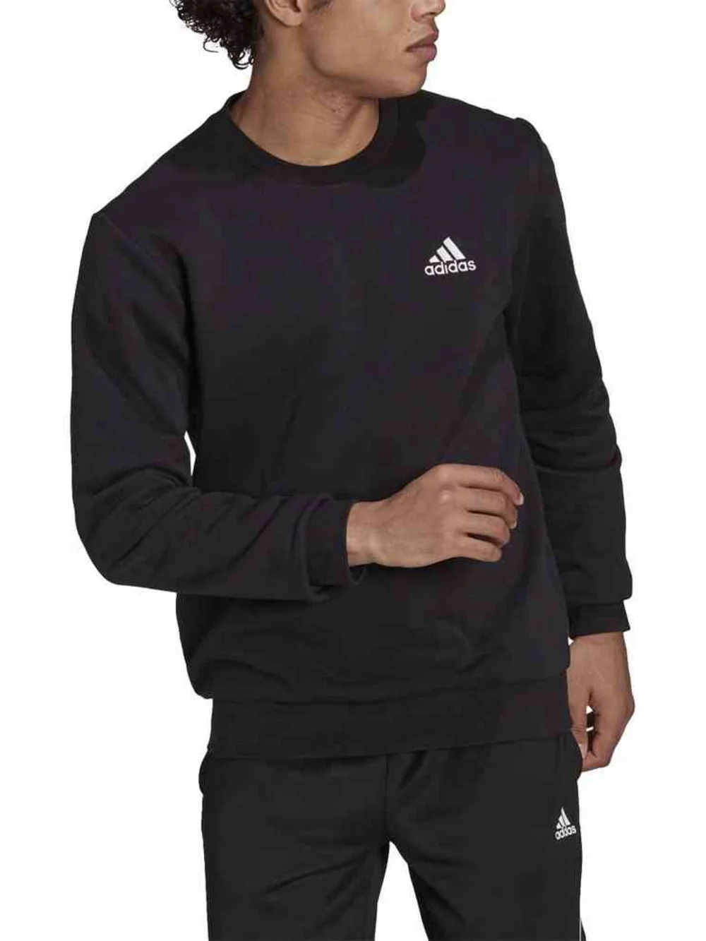 Adidas Long Sleeve Sweater Mens XL black winter cozy